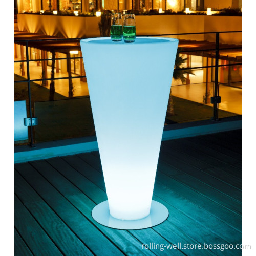 Modern LED Table/ High Cocktail Table with Light/ Stylish Disco Furniture
